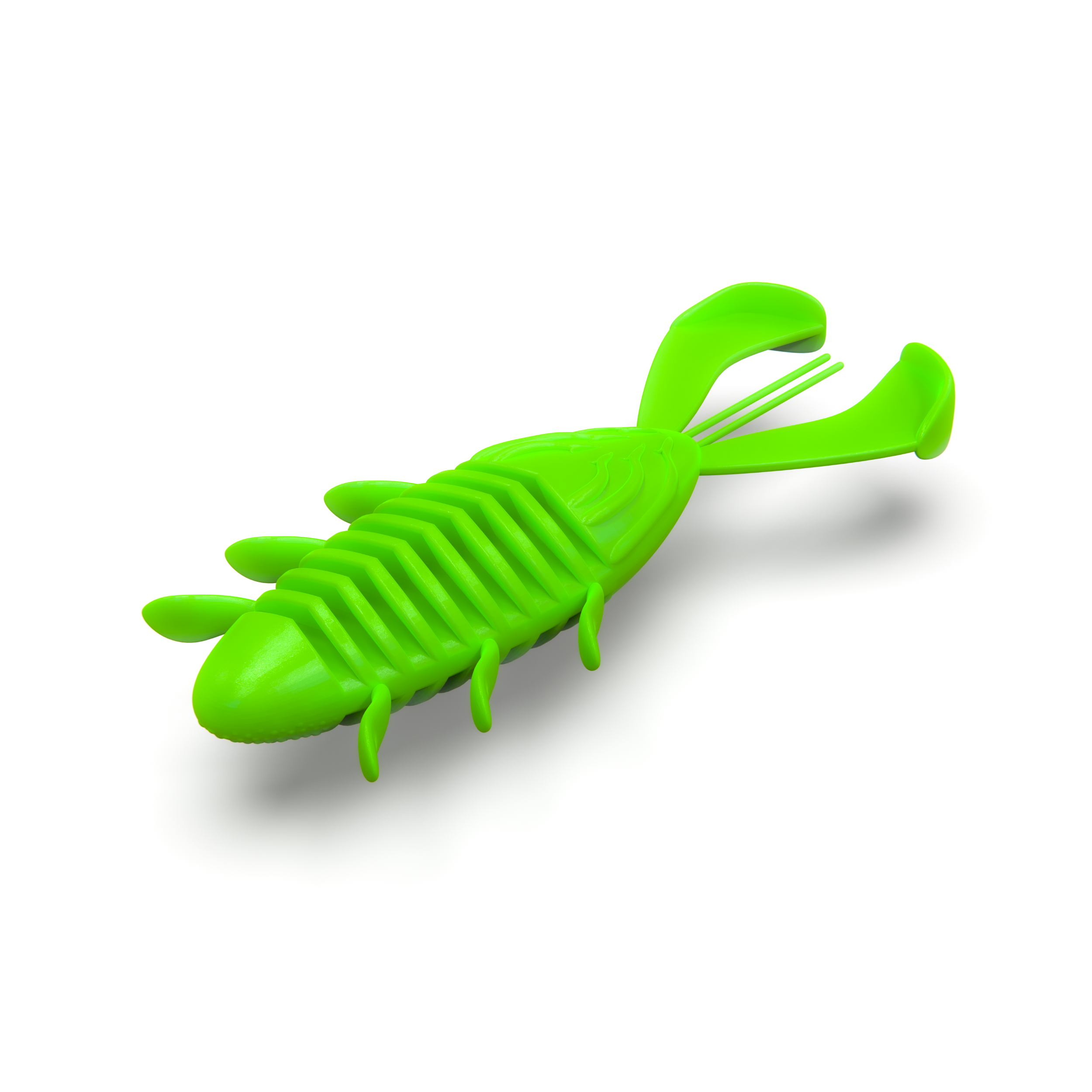 Crawlet 65mm Hvid/Chartreuse